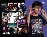 GTA 6 Gaming T-shirt Grand Theft Auto Tee Gift for Gamer Husband Son